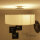 Weiße Deckenlampe Viviane mit Stoffschirm