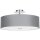 Graue Deckenlampe Viviane mit Stoffschirm