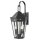 Wandlampe außen Schwarz 58,5 cm hoch IP23 2x E14 Vintage