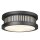 Outdoor Deckenleuchte rund Ø 30,5 cm 3x E14 IP44 Schwarz