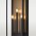 Wandleuchte außen Schwarz Messing H: 76 cm Edelstahl Glas
