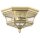 Deckenlampe außen Vintage B: 36 cm IP44 in Gold 3x E14