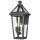 Außenwandlampe Edelstahl Glas H: 54 cm IP23 Schwarz 3x E14