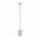 Außenleuchte Echt-Messing Glas E27 IP54 D: 16 cm Weiß