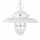Außenlampe Glas Messing E27 IP54 D: 23 cm Weiß rund