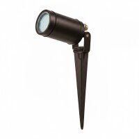 Außenlampe Messing massiv 27 cm Erdspieß IP64...
