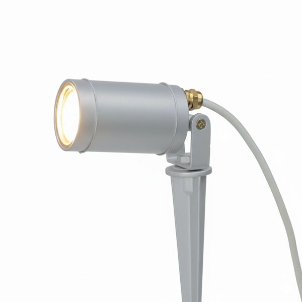 Stehleuchte außen Messing massiv GU10 IP64 27 cm hoch