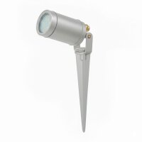 Stehleuchte außen Messing massiv GU10 IP64 27 cm hoch