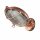 Kellerlampe Messing Glas E27 IP64 in Kupfer rund