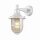 Außenwandlampe Messing massiv Glas E27 IP64 H: 27 cm