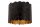 Deckenleuchte Schwarz Gold Metall Ø25,5 cm E27 Modern