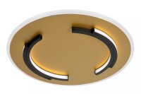 LED Deckenleuchte Gold Schwarz Modern &Oslash;39,6 cm 2700 K