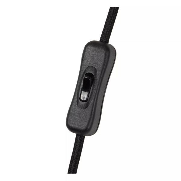 Tischlampe Filz Metall Modern Schwarz Grau E14 51,5 cm