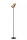 Stehlampe Rattan Metall Modern Grau Schwarz E14 152 cm