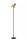 Stehlampe Rattan Metall Modern Grau Schwarz E14 152 cm