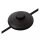 Stehlampe Rattan Metall Modern Grau Schwarz E14 152 cm