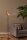 Stehlampe Rattan Metall Modern Grau Schwarz E14 152 cm