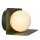 Wandlampe Glasschirm blendarm Grün Weiß G9 B:24 cm