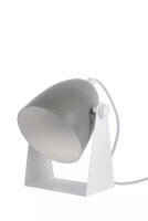 Verstellbare Tischlampe Metall Weiß Grau E14 20,5 cm