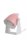 Verstellbare Tischlampe Metall Weiß Rosa E14 20,5 cm