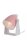 Verstellbare Tischlampe Metall Weiß Rosa E14 20,5 cm