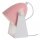 Verstellbare Tischlampe Metall Weiß Rosa E14 20,5 cm