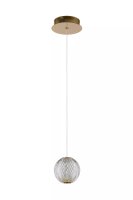 LED Pendelleuchte Vintage Metall Gold &Oslash;14 cm 6 W 2700 K
