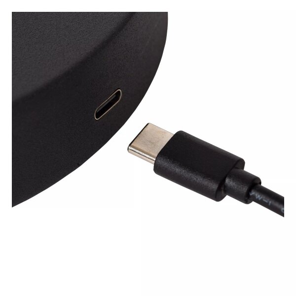 LED Akku Tischlampe Schwarz flexibel 49 cm 8 h 2700 K
