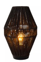 Gemütliche Tischlampe Papier Schwarz 33,5 cm E27 Modern