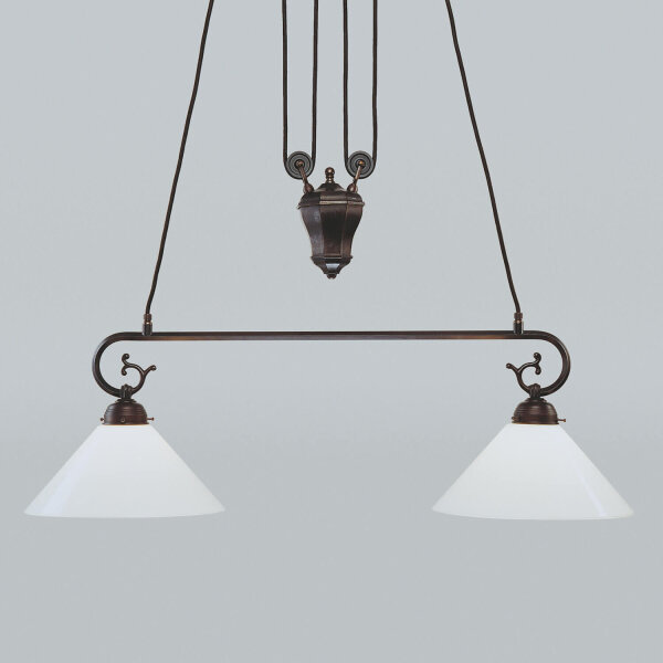Jugendstil Pendelleuchte E27 Antik