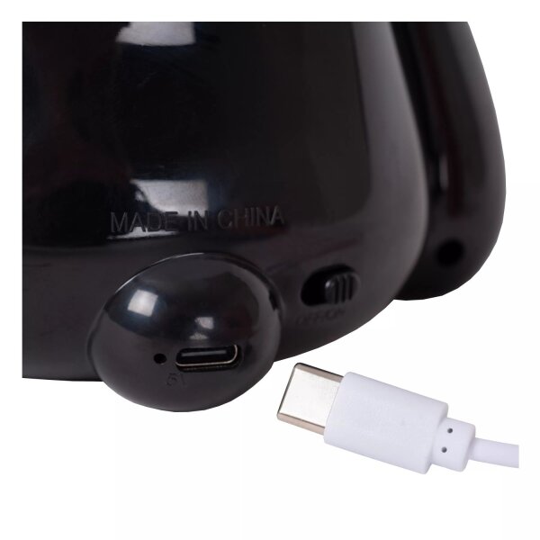 LED Tischlampe Schwarz Weiß Panda 3 W Schalter dimmbar