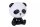 LED Tischlampe Schwarz Weiß Panda 3 W Schalter dimmbar