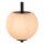 Wandlampe Glaskugel IP44 Schwarz H:34,5 cm G9 blendarm