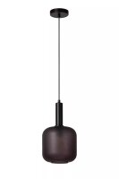 Pendelleuchte Rauchglas Schwarz Ø21 cm E27 stilvoll