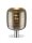 Tischlampe Glasschirm Chrom Gold 28 cm klein E27 Up