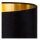 Tischlampe Stoff Glas Schwarz Gold 46,5 cm E14 blendarm