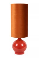 Gem&uuml;tliche Stehlampe Stoff Glas Orange 100 cm hoch E27