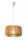 Hängelampe Holz Weiß Ø29 cm rund E27 Skandinavisch