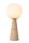 Tischleuchte Glas Travertin Taupe Ø45,5 cm E27 blendarm