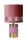 Tischleuchte Stoff Metall Pink 32 cm klein E14 Vintage