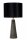 Tischleuchte Modern Stoff Metall Grau Schwarz E27 47 cm
