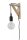 Wandlampe Holz T:19 cm Kabel Stecker E27 Retro Design