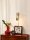 Wandlampe Holz T:19 cm Kabel Stecker E27 Retro Design