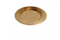 LED Deckenleuchte Metall in Messing &Oslash;21 cm rund 2700 K