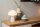 Pilz Tischlampe Glas Weiß 28 cm klein E27 Retro Design
