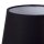 Tischleuchte Stoff Schwarz Chrom E14 H:30 cm blendarm