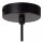 Hängelampe Stoff Schwarz E27 3-flmg Ø34 cm blendarm