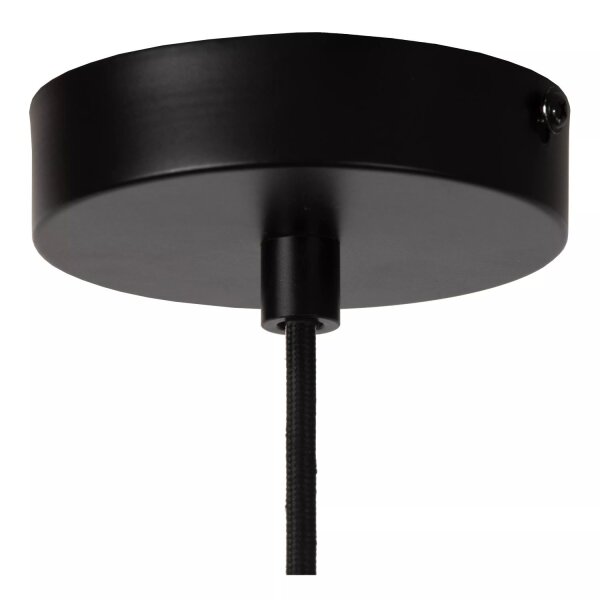 Stilvolle Hängelampe Metall Kugel Schwarz Ø30 cm E27