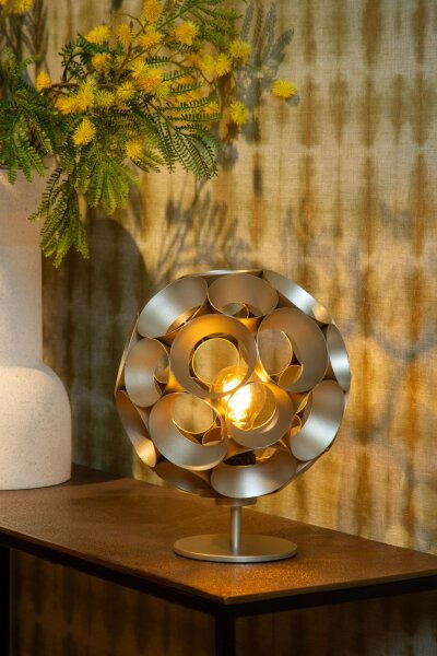 Elegante Tischlampe Metall Gold E27 29,2 cm Modern