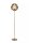 Stehlampe Metall Kugel Gold E27 H:149 cm elegant Modern